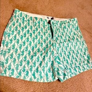 Old Navy Shorts with Turquoise Seahorse Size 6